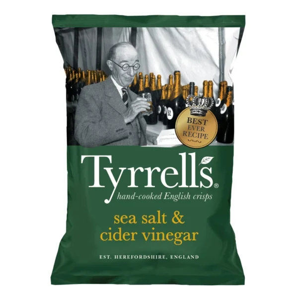 Tyrrell's Cider Vinegar & Sea Salt Potato Chips 150g