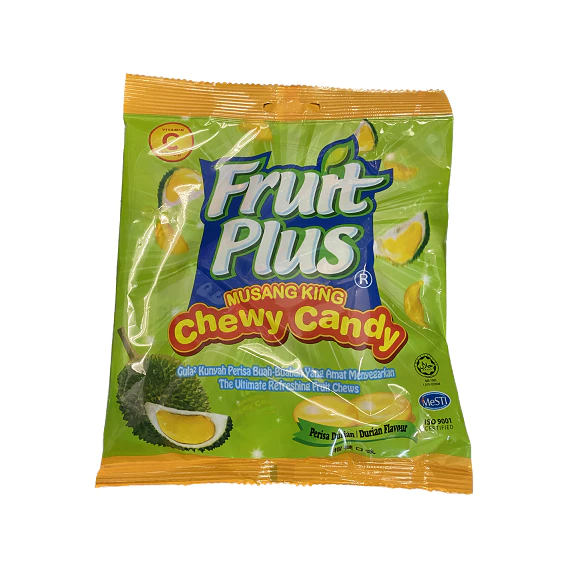 Fruit Plus Chewy Candy 120G - Apple / Black Currant / Strawberry / Guava / Lychee / Orange / Mango / Musang King / Milk Plus / Cool Blue / Mint Plus