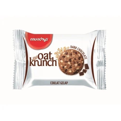 Munchy's Oat Krunch Dark Chocolate (26G X 40PKT) Healthy Individual Packing Pantry Cookies Biscuit Halal