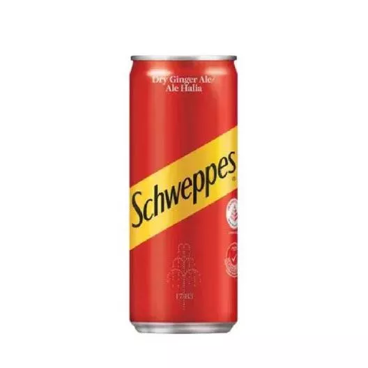 Schweppes Drinks Can 320ML - Dry Ginger Ale/Lemon Lime/Soda Water/Tonic Water