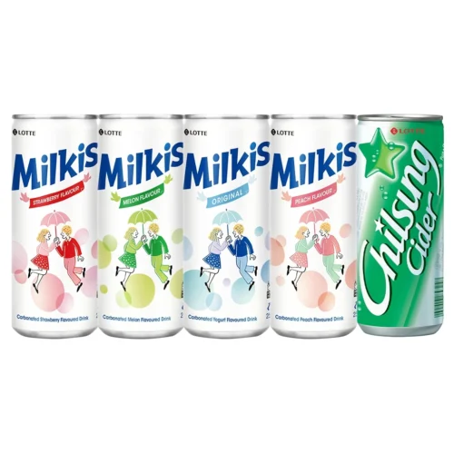 my-11134207-7rasl-m1ywc4nmbi0idc.webp Lotte Milkis & Chilsung (250ml x 30 cans) - Original / Strawberry / Melon / Peach / Lotte Chilsung
