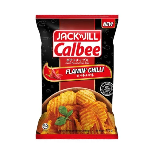 JACK N JILL Calbee Potato Chips 60G - Flamin Chili / Smoky BBQ / Classic Salted