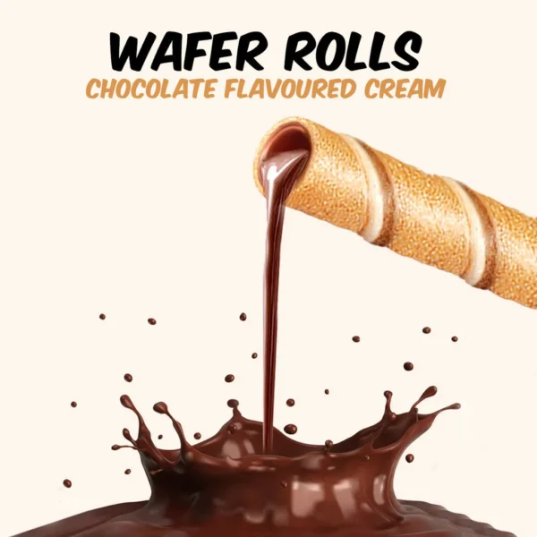 Munchy's Muzic Wafer Rolls Chocolate Flavoured Cream (85g)